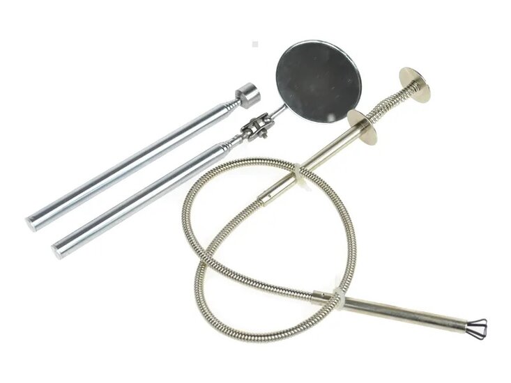 pick-up tool set - 3 in 1 inspectie set - inspectiespiegel - grijper - gmp