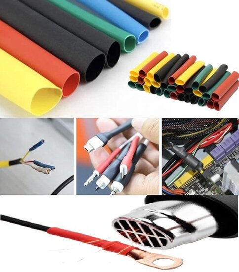 280 delige gekleurde krimpkous - krimpkousen - beschermkous - thermische beschermmantel - krimpsok - heatshrink