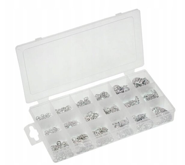 veerringen assortiment 720 delig - carrosseriering - veerring set - gmp