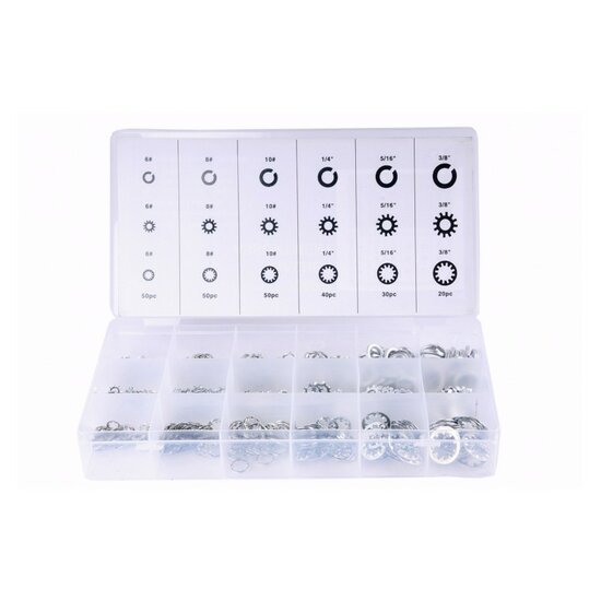 veerringen assortiment 720 delig - carrosseriering - veerring set - gmp