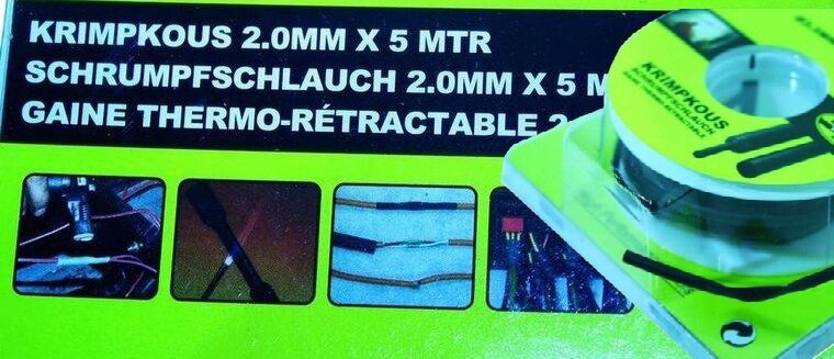 krimpkous 2.0mm x 5 meter - krimp kous - beschermmantel elektra verbinding