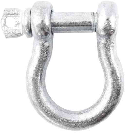 520 kg draagkracht verzonken harpsluiting met 12 mm borstbout - verzinkt trekoog - harp sluiting