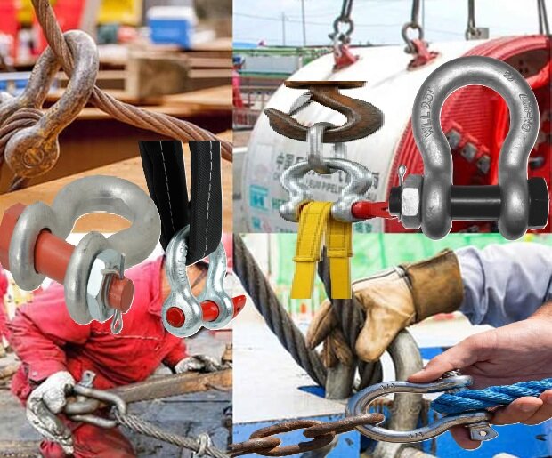 3.25 Ton 19mm harpsluiting met moerbout en splitpen - zwaar uitgevoerde harp sluiting - hijsoog gekeurd