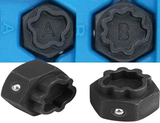 22 delige audi wielboutslot doppen - wielmoer slot sleutel set - anti wielbout demontage dop - speciale velgen dop - velgslotdo