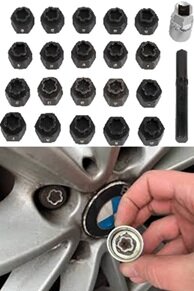 22 delige bmw anti dieftal velgen doppen - slotboutdop - velgenslot doppen - velgslot - wielbout dop