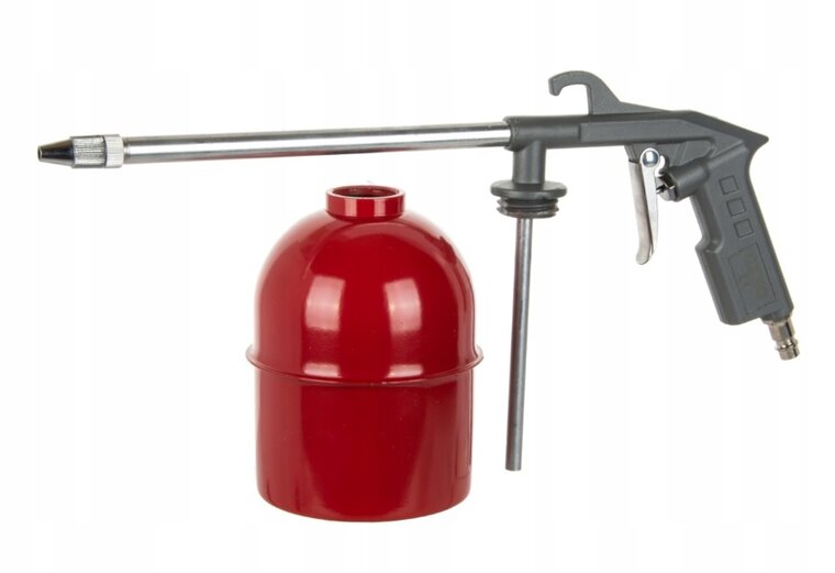 pneumatische vloeistofspuit 950ml - luchtreinigingspistool met reservoir - waspistool - gmp
