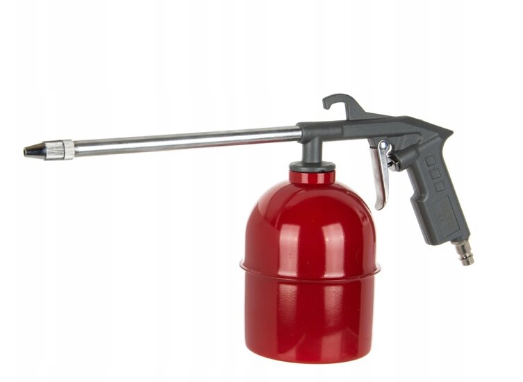 pneumatische vloeistofspuit 950ml - luchtreinigingspistool met reservoir - waspistool - gmp