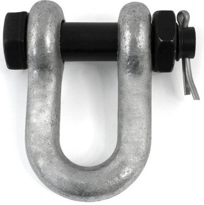 1 ton 11 mm zware d sluiting met moerbout en splitpen - veilige kettingsluiting - schakelsluitging wll 1000 kg - treksluiting