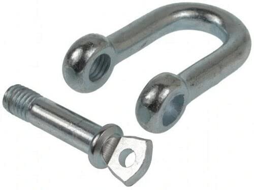 16 mm verzinkte d sluiting met borstbout - kettingsluiting - schakelsluiting - treksluiting - koppelsluiting