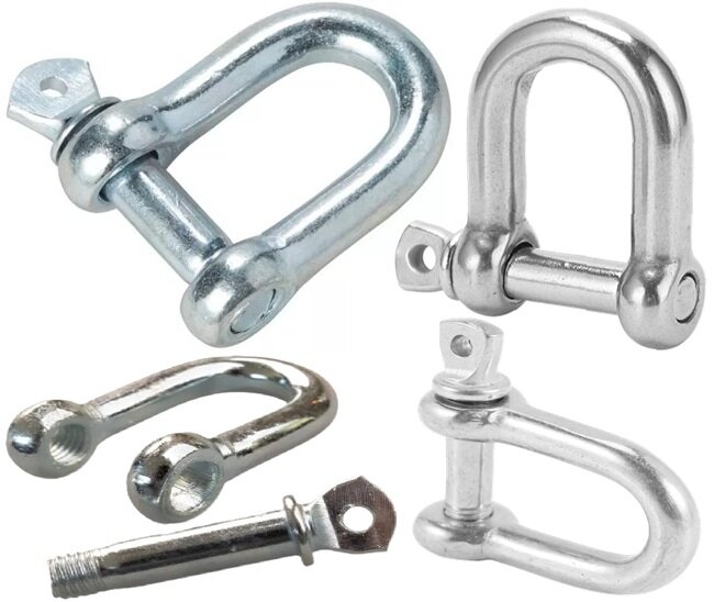 16 mm verzinkte d sluiting met borstbout - kettingsluiting - schakelsluiting - treksluiting - koppelsluiting