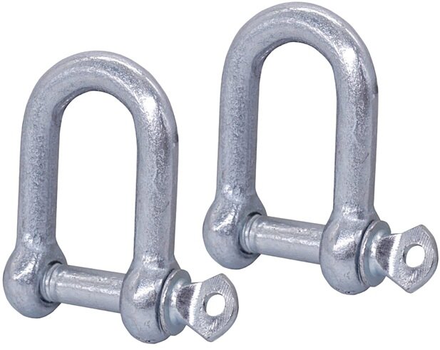 16 mm verzinkte d sluiting met borstbout - kettingsluiting - schakelsluiting - treksluiting - koppelsluiting