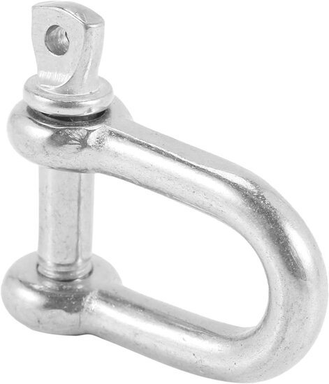 16 mm verzinkte d sluiting met borstbout - kettingsluiting - schakelsluiting - treksluiting - koppelsluiting
