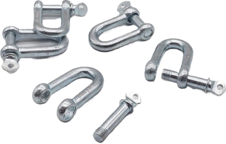 16 mm verzinkte d sluiting met borstbout - kettingsluiting - schakelsluiting - treksluiting - koppelsluiting