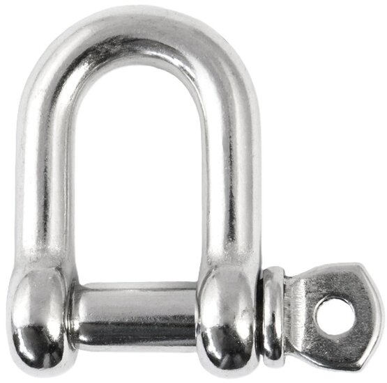 16 mm verzinkte d sluiting met borstbout - kettingsluiting - schakelsluiting - treksluiting - koppelsluiting