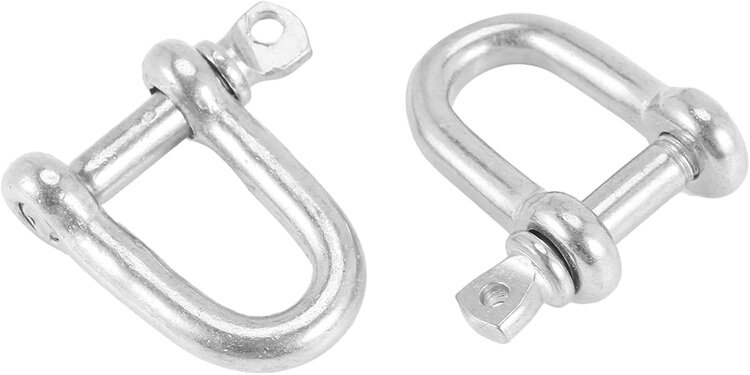 16 mm verzinkte d sluiting met borstbout - kettingsluiting - schakelsluiting - treksluiting - koppelsluiting