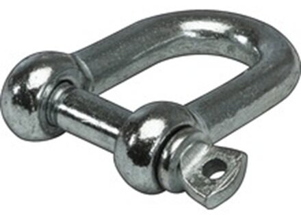 16 mm verzinkte d sluiting met borstbout - kettingsluiting - schakelsluiting - treksluiting - koppelsluiting