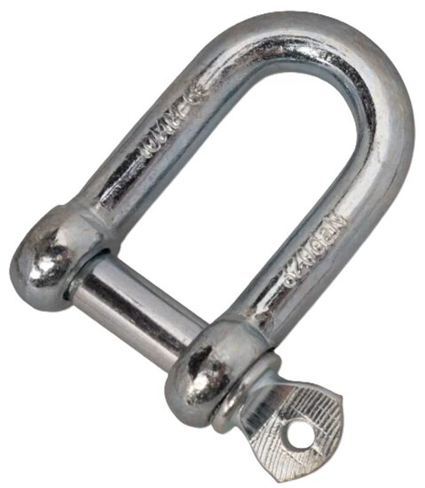 16 mm verzinkte d sluiting met borstbout - kettingsluiting - schakelsluiting - treksluiting - koppelsluiting