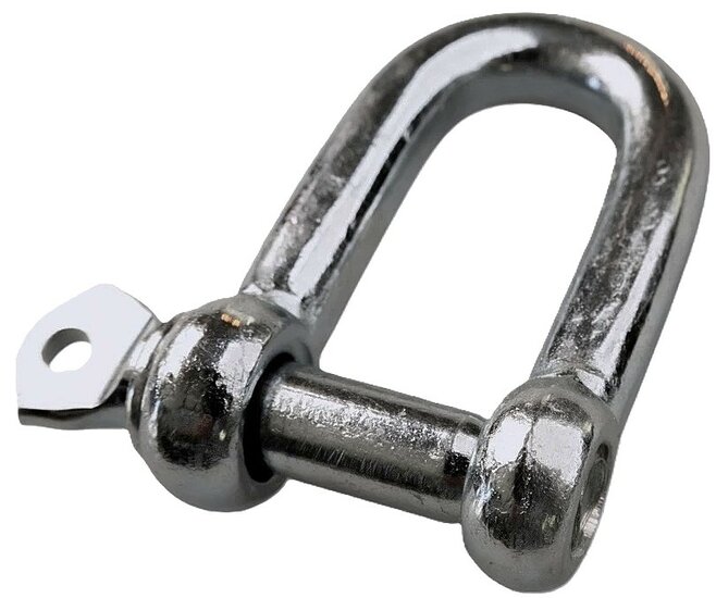 16 mm verzinkte d sluiting met borstbout - kettingsluiting - schakelsluiting - treksluiting - koppelsluiting