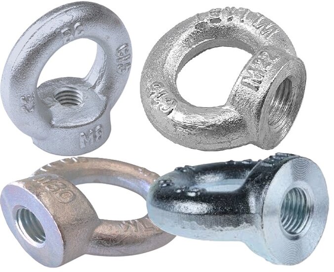 m20&nbsp;wll 1200 kg oogmoer - schroefoog - ringschroef - trekoog - schroefbare hijsoog - lastoog - bindoog schroefbaar