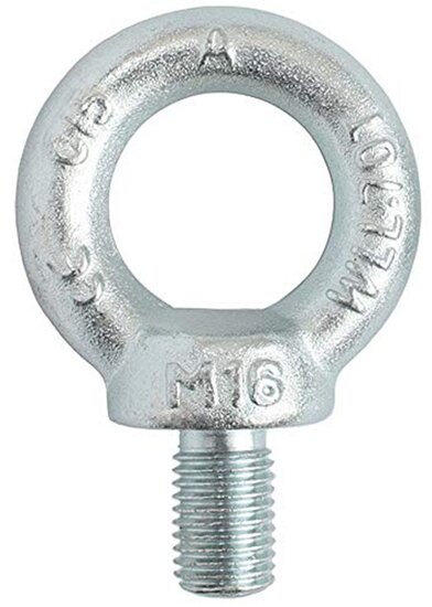 m16&nbsp;oogbout wll last 700&nbsp;kg - hijsoog - trekoog - ringbout - bindoog - sjoroog met draad