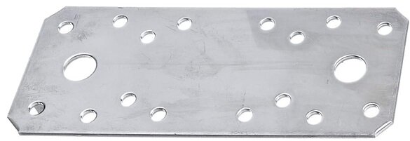 2x verbindingsplaat 135 x 55 x 2,5 mm - koppelplaat - verstevigingsplaat - ijzerplaat - montageplaat - schetsplaat - constructi
