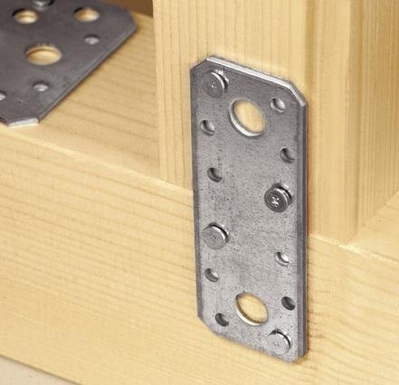 2x verbindingsplaat 135 x 55 x 2,5 mm - koppelplaat - verstevigingsplaat - ijzerplaat - montageplaat - schetsplaat - constructi