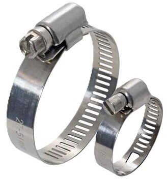 12 tot 22mm 12 mm breed slangklem rvs - wormschroefklem - wormwielklem - bandklem - knijpklem