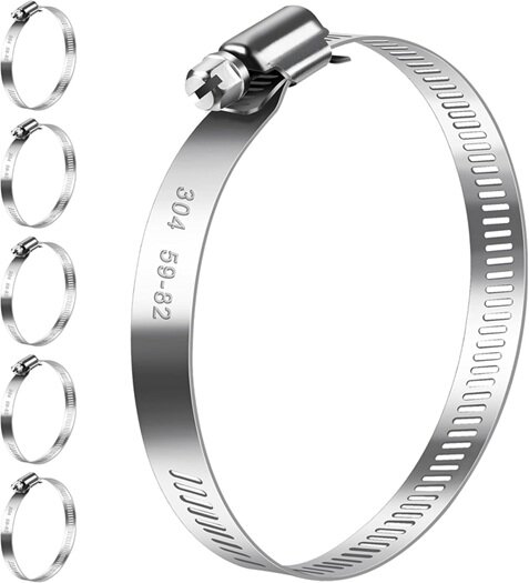 59 - 87 mm&nbsp;breed slangklem rvs - wormschroefklem - wormwielklem - bandklem - knijpklem