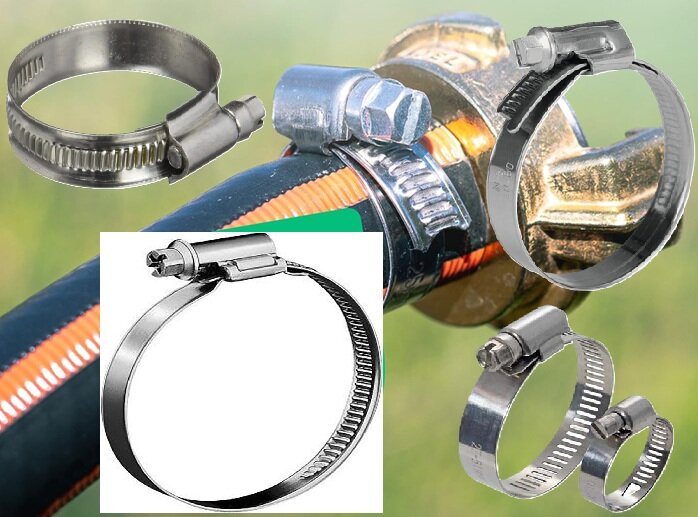 51 - 64 mm 12 mm&nbsp;&nbsp;breed slangklem rvs - wormschroefklem - wormwielklem - bandklem - knijpklem