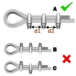 13 mm&nbsp;verzinkt staaldraadklem - staalkabelklem - kabelklem - draadklem - persklem - beugelklem - draadzadelklem
