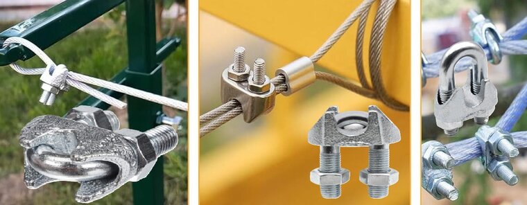 13 mm&nbsp;verzinkt staaldraadklem - staalkabelklem - kabelklem - draadklem - persklem - beugelklem - draadzadelklem