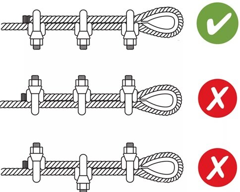 13 mm&nbsp;verzinkt staaldraadklem - staalkabelklem - kabelklem - draadklem - persklem - beugelklem - draadzadelklem