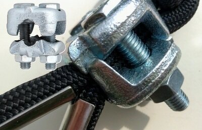 12 mm verzinkte staaldraadklem type deka&nbsp; - draadklem - staalkabelklem - persklem - kabelklem&nbsp;