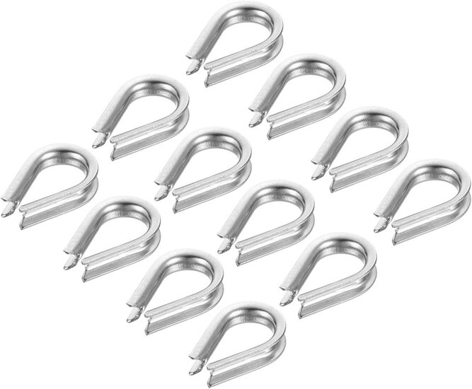 6 mm&nbsp;staaldraadkous - draadkous - kabelkous - staalkabelkous - beschremingkous&nbsp;- veiligheidskabelkous