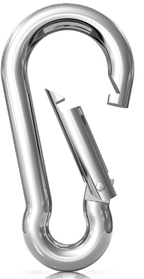 12&nbsp; mm x 140 mm&nbsp;karabijnhaak - musketonhaak - carabiner - werkhaak - karabijn haak - veiligheidshaak - festonhaak