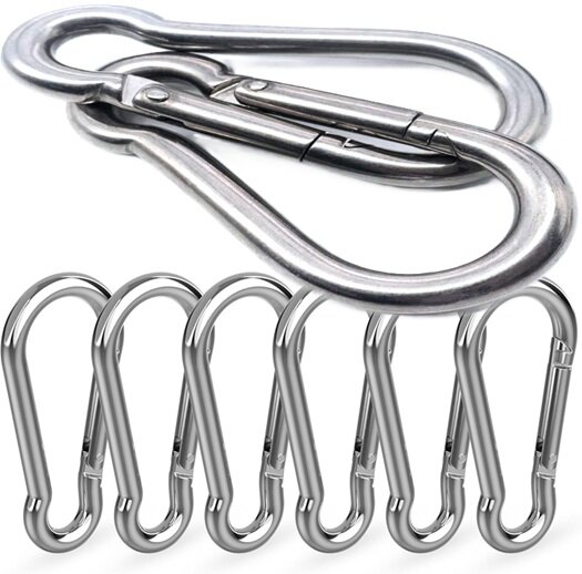 12&nbsp; mm x 140 mm&nbsp;karabijnhaak - musketonhaak - carabiner - werkhaak - karabijn haak - veiligheidshaak - festonhaak