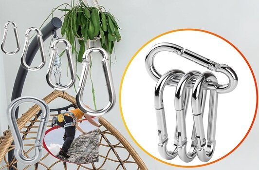 12&nbsp; mm x 140 mm&nbsp;karabijnhaak - musketonhaak - carabiner - werkhaak - karabijn haak - veiligheidshaak - festonhaak