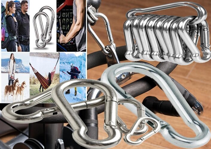 12&nbsp; mm x 140 mm&nbsp;karabijnhaak - musketonhaak - carabiner - werkhaak - karabijn haak - veiligheidshaak - festonhaak