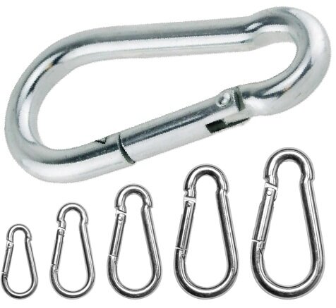 12&nbsp; mm x 140 mm&nbsp;karabijnhaak - musketonhaak - carabiner - werkhaak - karabijn haak - veiligheidshaak - festonhaak