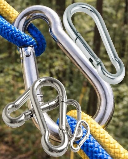 12&nbsp; mm x 140 mm&nbsp;karabijnhaak - musketonhaak - carabiner - werkhaak - karabijn haak - veiligheidshaak - festonhaak