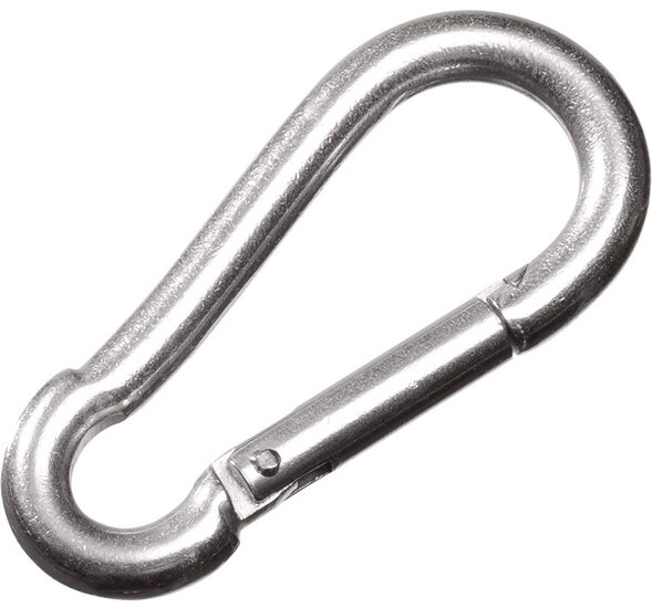 7 mm x 70 mm karabijnhaak - musketonhaak - carabiner - werkhaak - karabijn haak - veiligheidshaak - festonhaak