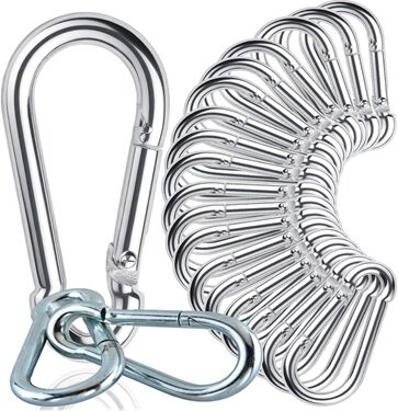 7 mm x 70 mm karabijnhaak - musketonhaak - carabiner - werkhaak - karabijn haak - veiligheidshaak - festonhaak