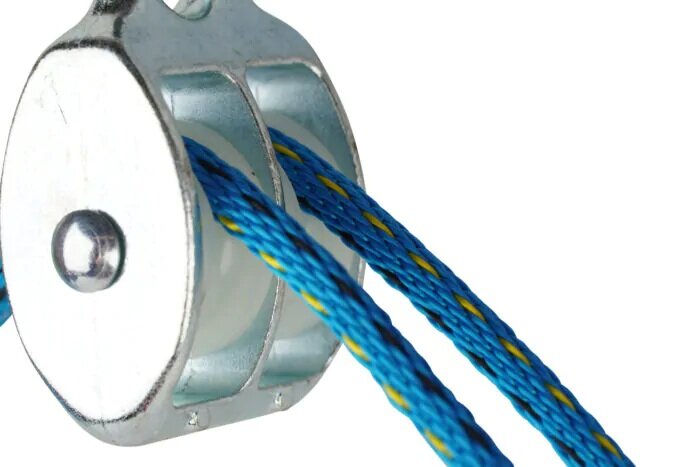 7 mm diameter kabel 230&nbsp;kg belasting katrol dubbel wiel nylon - Kabelkrol - draadkabelblok - hangkatrol - geleide wiel&amp;#