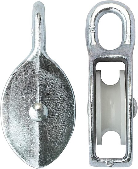 12 mm diameter kabel 390&nbsp;kg belasting katrol nylon - kabelkrol - draadkabelblok - hangkatrol - geleide wiel