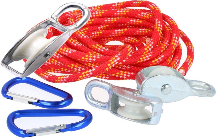 10 mm diameter kabel 300&nbsp;kg belasting katrol nylon - kabelkrol - draadkabelblok - hangkatrol - geleide wiel 