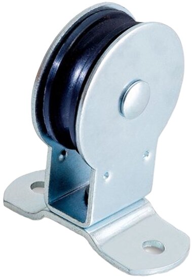 50 mm katrol 6.5mm diameter kabel - katrol met voetplaat - geleidekatrol - staandekatrol - hangende katrollen