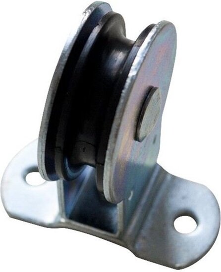 50 mm katrol 6.5mm diameter kabel - katrol met voetplaat - geleidekatrol - staandekatrol - hangende katrollen