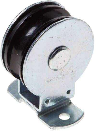 50 mm katrol 6.5mm diameter kabel - katrol met voetplaat - geleidekatrol - staandekatrol - hangende katrollen