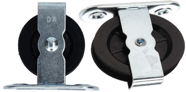 50 mm 3.5mm diameter kabel dwarskatrol -&nbsp;katrol met voetplaat - trekkatrol - touwkatrol - staalkabelkatrol - lierkatrol 