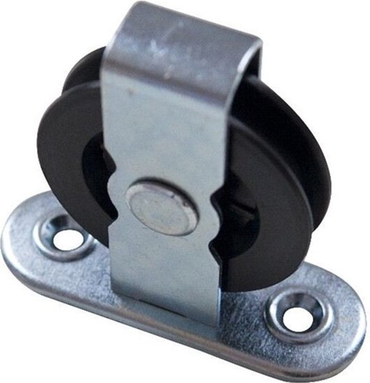 50 mm 3.5mm diameter kabel dwarskatrol -&nbsp;katrol met voetplaat - trekkatrol - touwkatrol - staalkabelkatrol - lierkatrol 